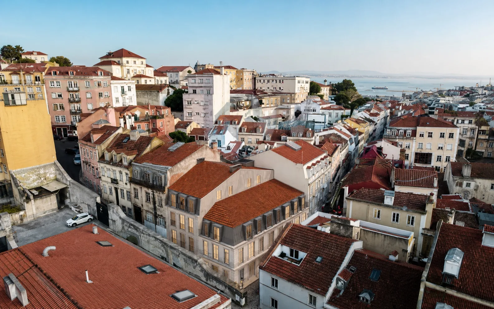 Rua do Passadiço aerial conceptual visualisation